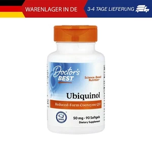 Doctor's Best, Ubiquinol with Kaneka, Ubiquinol mit Kaneka, 50 mg, 90 Weichkapse - Bild 1 von 3
