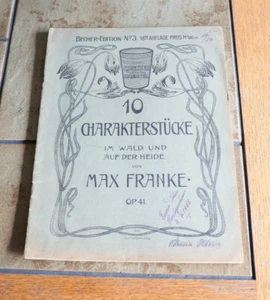 Klavier Noten * 10 Charakterstücke - Im Wald und auf der Heide Max Franke Op 41 - Bild 1 von 3