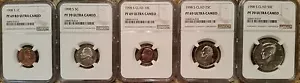 1998-S NGC Clad Set di 5 monete a prova di moneta, PF69 e PF70, TUTTI ULTRA CAMEO - Foto 1 di 12