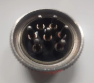 WW2 EE. UU. EJÉRCITO AIR CORPS SCR274N JUEGO DE COMANDO ARC5 7 VÍAS MACHO SOCKET - Imagen 1 de 2