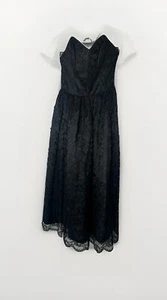 Vintage Richard’s Black Lace Corset Dress UK 12 - Picture 1 of 7