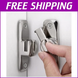 Robust Sliding Door Locks - 10 Pack Zinc Alloy Latch Set for Maximum Security - Picture 1 of 10
