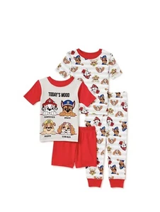 4 Piece PAW PATROL CHASE Cotton Snug-Fit Pajamas Sleepwear Set Toddler's NWT - Picture 1 of 3