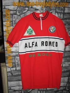 # Vintage Radtrikot Wolle Maglia Ciclismo Bici Alfa Romeo De Rosa 70 Eroica - Bild 1 von 1