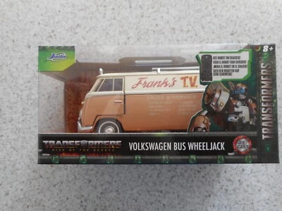 JADA DIE CAST CAR 1:32 BOXED TRANSFORMERS VOLKSWAGEN BUS WHEELJACK - Image 1 of 4