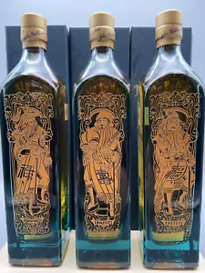 Johnnie Walker-Blue Label-Fu Lu Shou Limited Edition-200ml-3 Flaschen.-40% Vol. - Bild 1 von 10