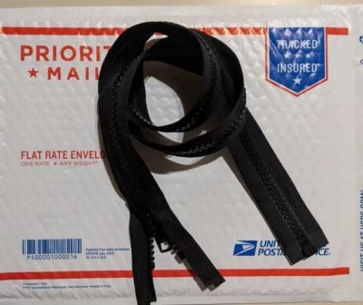 YKK #10 Top de barco con cremallera marina, exterior, lona. Resistente. Grande, grueso, grande Foto 1 de 4