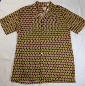 Camisa Levi's Cuello Cubano Abotonada Para Hombre Talla Mediana Hawaiana Nueva Con Etiquetas - Imagen 1 de 5