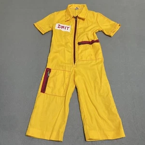 Vintage 50er 60er RAR Jumpsuit ZIP-IT Saks Retro Workwear USA gelb Kinder Gr. 4T/5T? - Bild 1 von 17