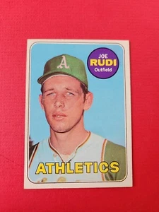 1969 Topps #587 Joe Rudi Rookie Card RC - High Number - Nice! - Picture 1 of 2