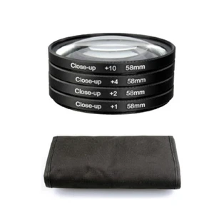 For Canon Nikon Sony Pentax Camera 49-77mm Close Up Macro Lens Filter+1+2+4+10 - Picture 1 of 18