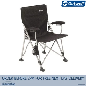 Outwell Campo Camping Portable Folding Chair Black Outdoor Garden Beach Fishing - Picture 1 of 2