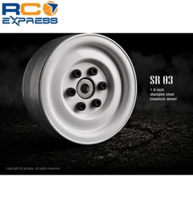 G-Made 1.9 Sr03 Beadlock Wheels Gloss White 2 GMA70186 - Picture 1 of 6