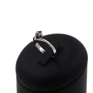 Diamant Rubin Ring 585 Gold 14 Kt Weißgold Edelstein Wert 490,- - Bild 1 von 6