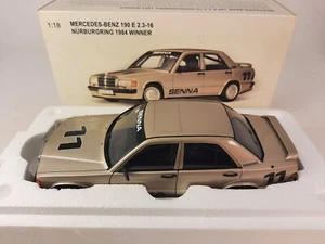 Autoart Mercedes Benz 190 E 2.3-16 #11 Senna winner Nurburgring 1984 1/18 88432 - Foto 1 di 5