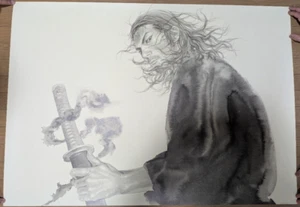 Poster Takehiko Inoue Last Manga Exhibition Limited Vagabond B1 72,8 x 103 cm - Foto 1 di 2
