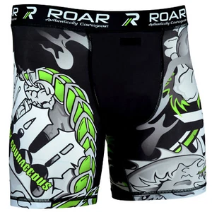ROAR Men's Fitness Compression Shorts Workout Sports Sweatshorts - Picture 1 of 14