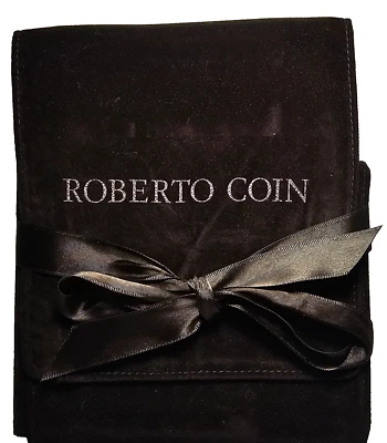 Collar Colgante Roberto Coin Oro Blanco 18K Diamante 24mm Círculo de la Vida-.50tw Foto 1 de 4