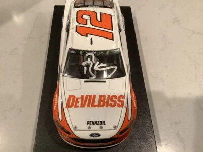 RYAN BLANEY AUTOGRAPHED 2018 FORD FUSION CARLISLE / DEVILBLISS DIECAST & CARD - Image 1 of 4