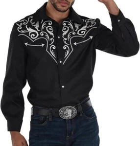 Western Shirt Mens Cowboy Fancy Dress Up Halloween Adult Costume Accessory - Picture 1 of 8