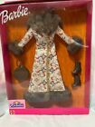 Barbie Fashion Avenue Coat Collection Long Coat Brown Fake Fur Accessories 2001