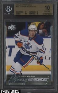2015-16 Upper Deck Young Guns #201 Connor McDavid RC Rookie BGS 10 PRISTINE