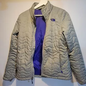The North Face Thermoball Jacket Women's Medium Gray Casual Hiking Outdoor - Picture 1 of 15