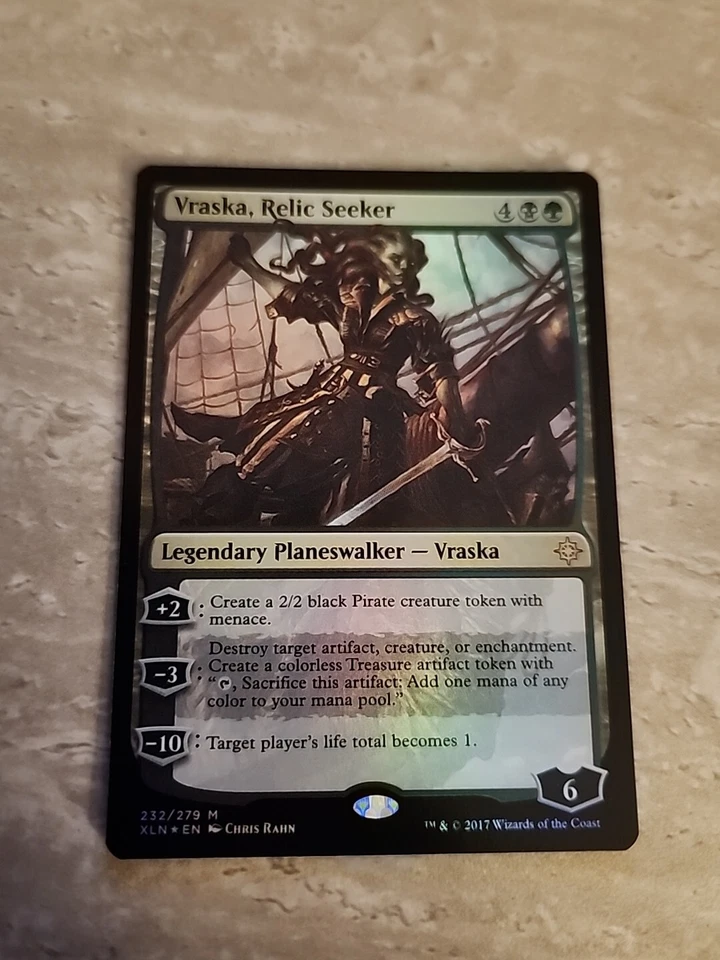 Vraska, Relic Seeker FOIL Ixalan NM Mint Black Green Mythic Rare MTG - Image 1 of 1