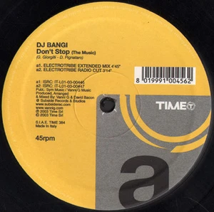 DJ BANGI - Don't Stop (The Music) - Time - 2003 - Italy - TIME 384 - Picture 1 of 2