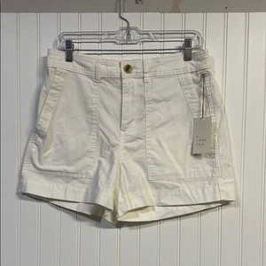 Neu mit Etikett A New Day weiße Cargoshorts lässig Baumwollmischung Damengröße 8 - Bild 1 von 6