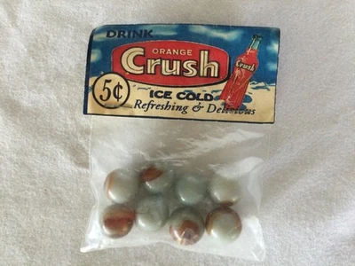 Vintage Orange Crush Drink Marbles in Original Package - Image 1 of 2