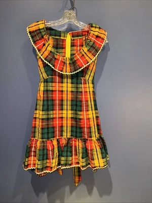 Vestido feminino médio mod Gogo bebê boneca outono 1960, talon zíper amarrar cintura - Imagem 1 de 4