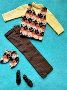 Vintage Ken Brad 🌼Best Buy #7758~ Argyle Pullover Set🌼 (lil tlc) - Bild 1 von 10