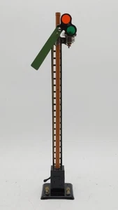 Señal de semáforo Lionel 65 vintage O con escalera verde - Imagen 1 de 5