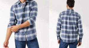 Tommy Bahama Mens Canyon Beach Fireside Plaid Shirt in  Lakewater Sz 2XLB - Picture 1 of 3