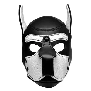Spike Puppy BDSM Hood - Schwarz/Weiß - Bild 1 von 10
