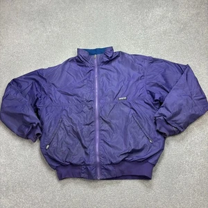 VINTAGE Patagonia Jacket Adult X Large Purple USA Made Fleece Lined Coat Men* - Picture 1 of 19