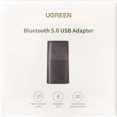 Adaptador UGREEN CM930 USB Bluetooth 5.0 Rango 20m Transmisor de Audio Alta Calidad Foto 1 de 4