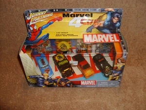 Johnny Lightning Marvel 4 Car Box Set 1:64 Scale Die-Cast Metal 2002 - Picture 1 of 1