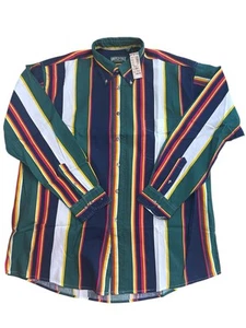 Herren NOS 90er Neu American Eagle Outfitter Streifen XL Knopfleiste vorne Hemd AEO - Bild 1 von 4