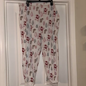 Women's Winnie The Pooh and Piglet Christmas Pajama Lounge Pants Joggers Size 2X - Picture 1 of 8