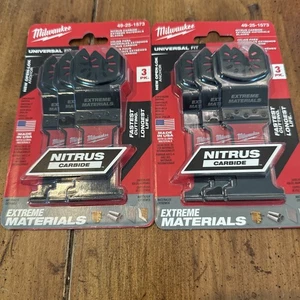 2- Milwaukee 49-25-1573 Lame in Carburo Confezione da 6 Spedizione Gratuita - Foto 1 di 6