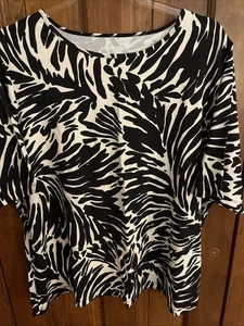 Lands End Women's Short Sleeve Pullover Top - Size 1X (0363) - Picture 1 of 9
