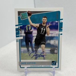 2020 Panini Donruss Rated Rookie Canvas Auto /49 Jake Luton #344 Rookie Auto RC - Picture 1 of 6