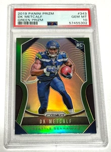 2019 Prizm DK Metcalf Green Prizm #343 PSA 10 Gem Mint RC Seahawks - Bild 1 von 2