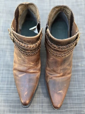 Smoky Mountain Women's Leather Pointed Toe Western Boots Short Size 10 - Image 1 of 4