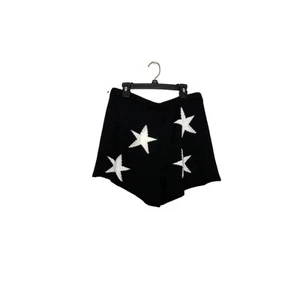 Pantaloncini corti in maglia Altar'd State Star-Print Lounge taglia large nero bianco - Foto 1 di 11