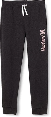 Hurley Niña One & Only Jogger Pantalón Jogging Negro Talla 12 Años 140-155 - Imagen 1 de 4