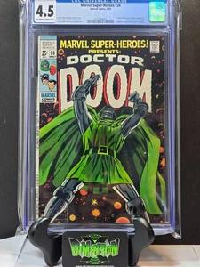 MARVEL SUPERHEROES #20 PRESENTA DR. DOOM CGC 4.5 CÓMIC 1969 PRIMERA APLICACIÓN DE VALERIA - Imagen 1 de 3