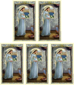 Gebet Mariens, Mutter Gottes laminierte heilige Karten, 4 3/8 Zoll, 5er Pack - Bild 1 von 3